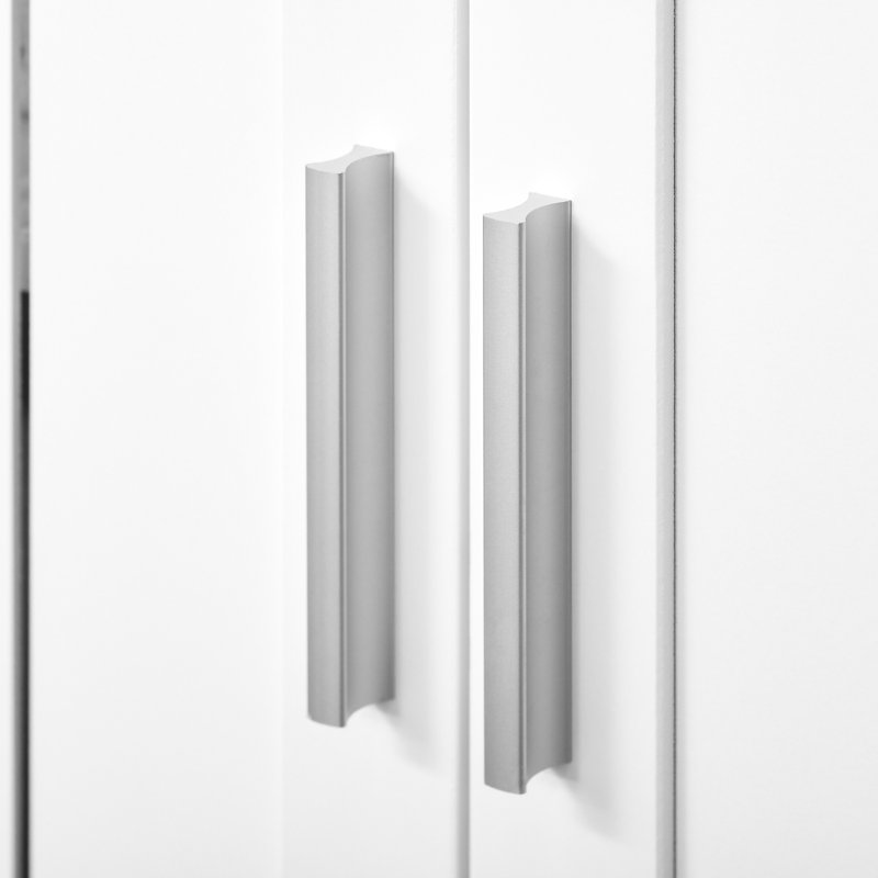 Under Sink - 2 Doors White Cabinet Extra Storage Bathroom Adjustable