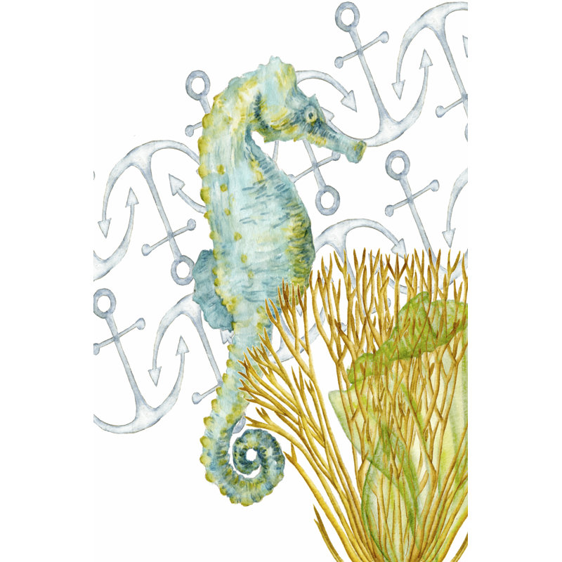 Undersea Creatures I by Melissa Wang - Wrapped Canvas Painting, 46cm H x 30cm W x 3.8cm D