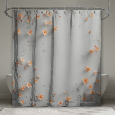 Wildflowers Shower Curtain - Floral Bathroom Decor Minimalist