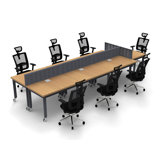 Desks Work Station Meeting Seminar Tables Model 216AFF1892BE4B39A96B53D8BFF2CFC5 21 Pc Group Colour Beech Graphite Compact Space Maximum Collaboration – X-Thick Tops, Industrial Casters, Ready To Use.(Tables, Chairs, Screens Included)