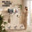 40 Inch Home Office Height Adjustable Electric Standing Desk, White-720859727-720859722