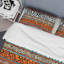 Ensemble de housse de couette en microfibre noir / orange / blanc 3 pièces-1125576328