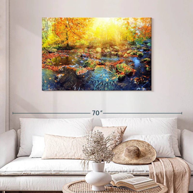Alvord Autumn Forest Stream, H 30 po x l 45 po