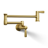 Wall-Mount Pot Filler Faucet, Swing Arm Kitchen Pot Filler Faucet