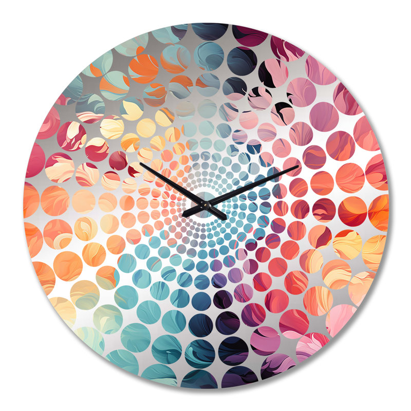 Horloge murale abstraite Painterly, Grand