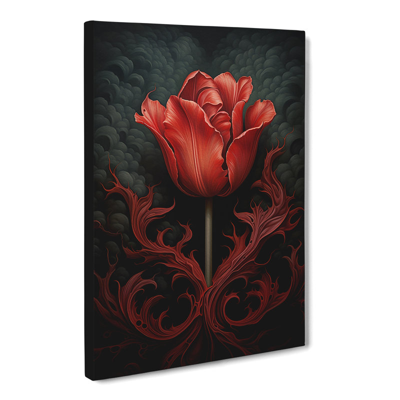 Tulip Flower Surrealism - Print, 60cm H x 40cm W x 3cm D
