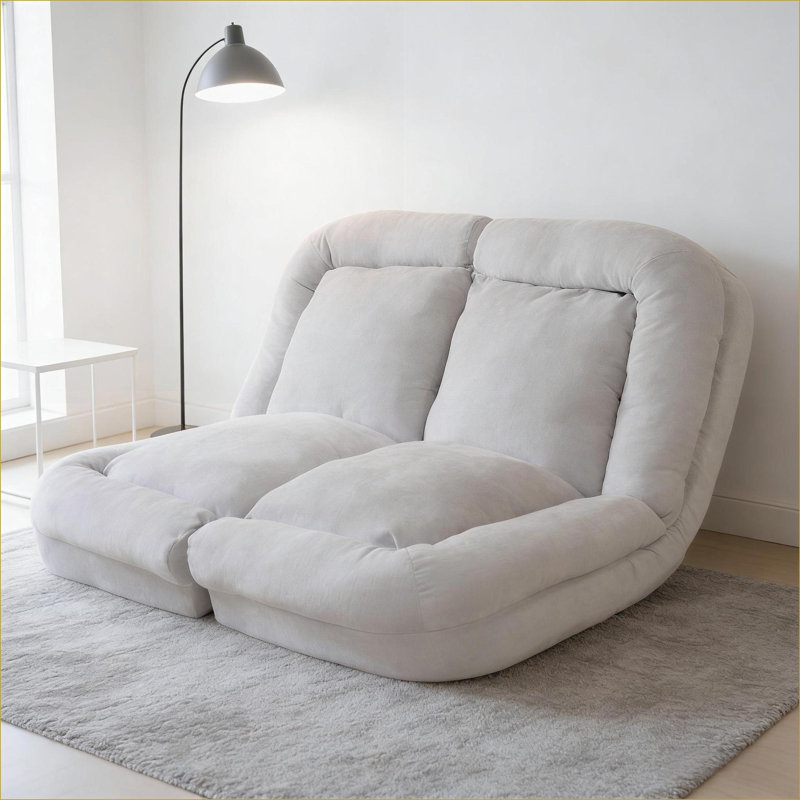 Fauteuil à billes 18 pouces pour canapé-lit convertible dépliable 18 pouces pour adultes | blanc cassé | Rectangle, Blanc