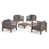 Gray Frame / Dark Gray Cushion