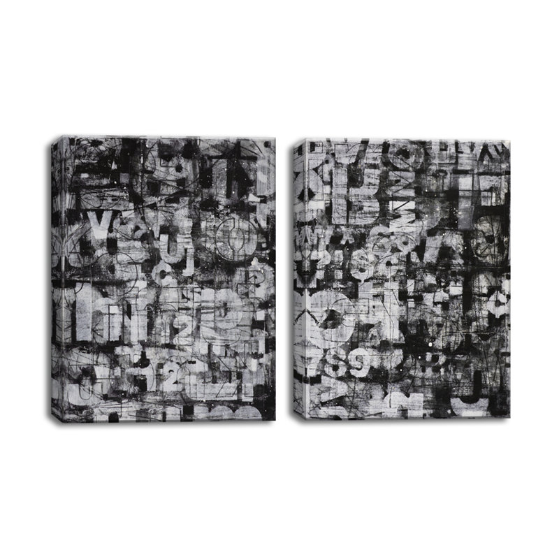 « street wise i/ii », ensemble de peinture sur toile tendue, H 40 po x l 60 po x P 1,5 po