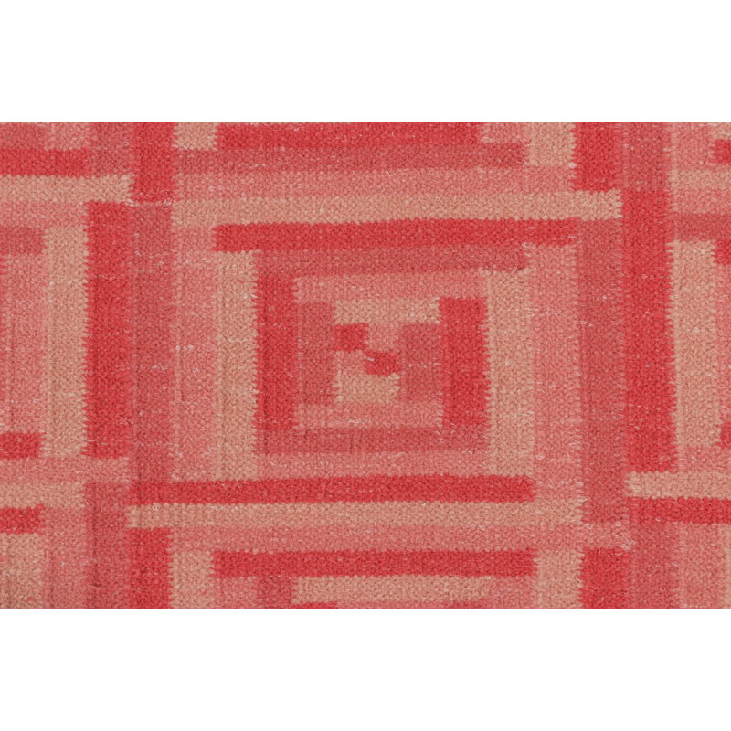 Sacndinavian Wool Geometric Area Rug, Rectangle 10' x 14'