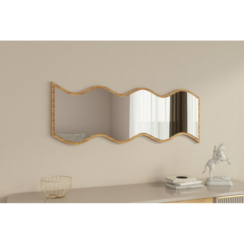 Bisou Novelty Wall Mirror, Gold