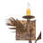 12" Wide Lone Pine Left Wall Sconce