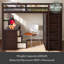 Lit mezzanine avec tiroirs, bureau et garde-robe-979162240-979162246