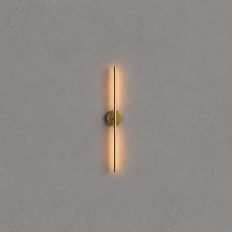 Round Wall Sconce Battery Version, Gold