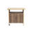 Outdoor Wicker Bar Cart, Patio Wine Serving Cart W/Wheels , Rolling Rattan Beverage Bar Counter Table W/Glass Top For Porch Backyard Garden Poolside Party-1112313805