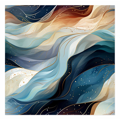 «Abstract Flow Elegance III», reproduction d'art moderne sans cadre