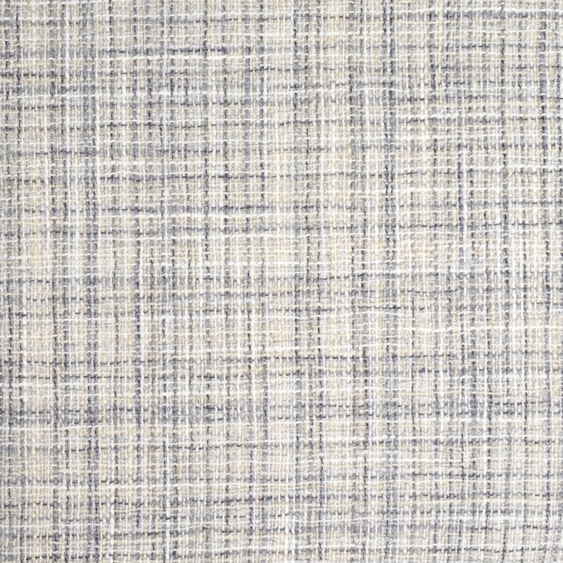 Coussin de chaise antidérapant en mousse à mémoire de forme 16 po x 16 po Aria, Paquet de 2, Argent / Crème