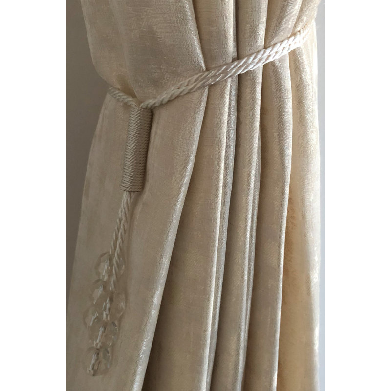 Laszlo 2cm Curtain Holdback/Tieback, White