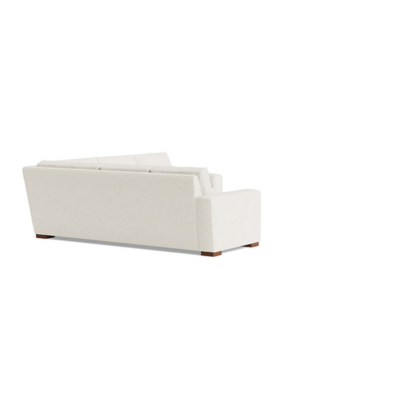 Couch Potato Sectional, Performance Weave - Carrot, Left Hand Facing