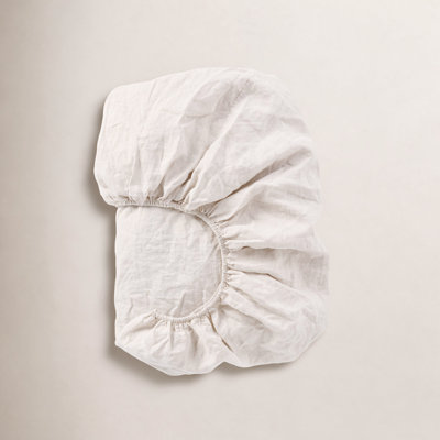 Coyuchi Organic Relaxed Linen Fitted Sheet