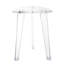 Tabouret de coin transparent en acrylique transparent