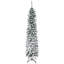 Arbre de Noël artificiel enneigé 6 pi de hauteur 6 pi, arbre de Noël mince avec branches réalistes et 395 pointes