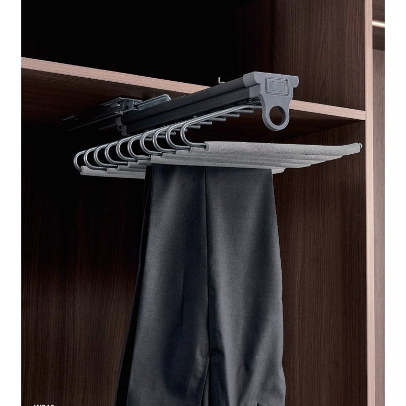 Top-Mounted Trouser Rack — Gray