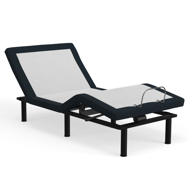 Base de lit simple réglable TG avec inclinaison de l'oreiller et effets de massage avec inclinaison, massages agréables, douilles