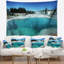 Tapisserie yellowstone de jardin magnifique blue lake-28487334