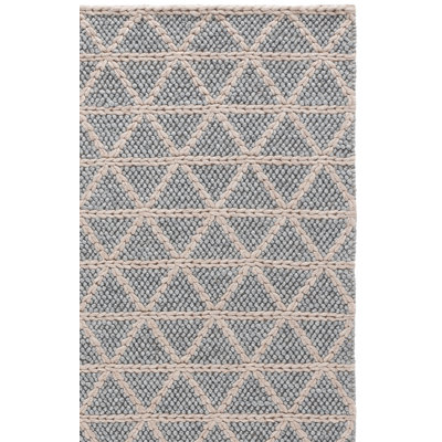 Laine tissée à la main Natura Coton Tapis d'intérieur recyclé à chevrons P.E.T