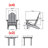 Anette Outdoor Adirondack Chair With Table-1947012276