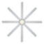 Ventilateur de plafond intelligent à 8 pales de 80 po pour l'intérieur et l'extérieur avec commande murale et ensemble d'éclairage à DEL inclus -32650309-32650310-121976042