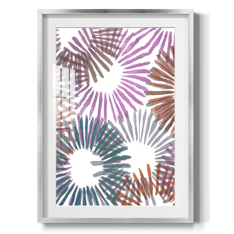 Starburst I -Framed Print, Silver