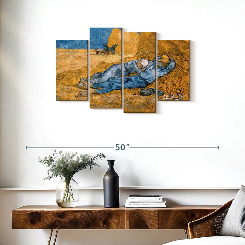 Leisha Noon Or The Siesta After Millet, 22" H x 36" W