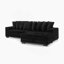 Canapé-lit modulaire rembourré en velours côtelé Corduroy-692849992