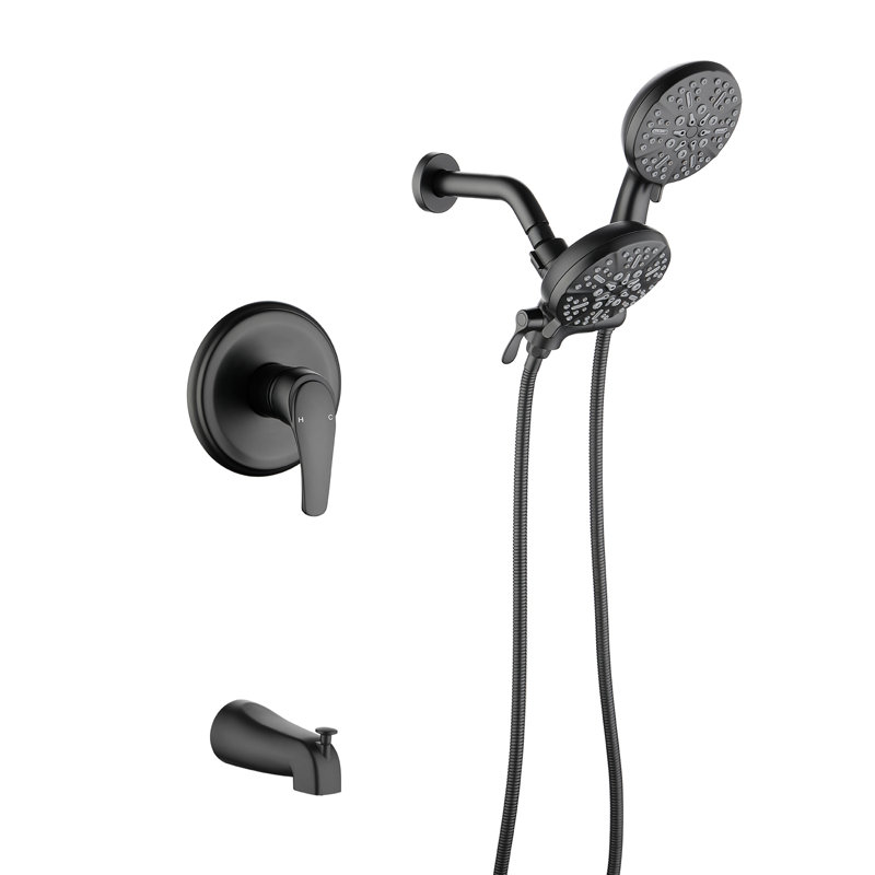 All-In-One Kit with Rough in-Valve, Matte Black