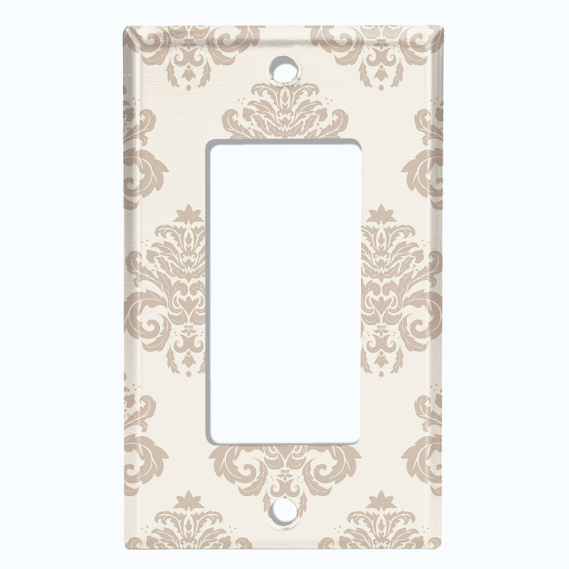 Plaque murale berçante Damask Rose, Brun clair