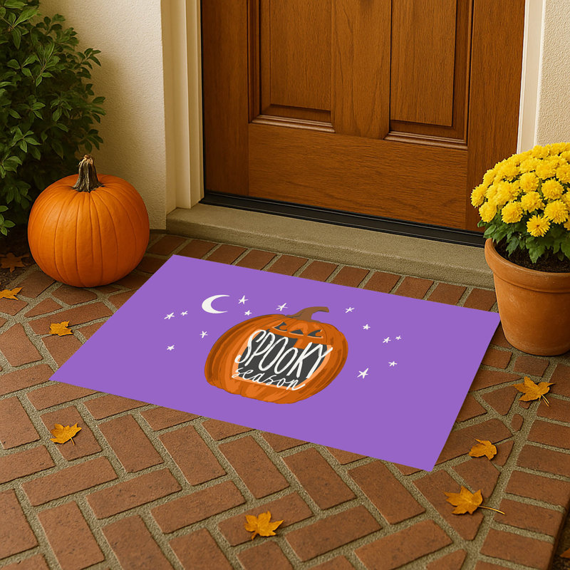 Tapis d'entrée Spooky Season, Mauve, L 17 po x L 24 po