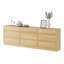 Commode moderne à 9 tiroirs en bois, commode de rangement sans poignée avec base de plancher solide, armoire de rangement minimaliste pour le salon de la chambre à coucher-1632040169