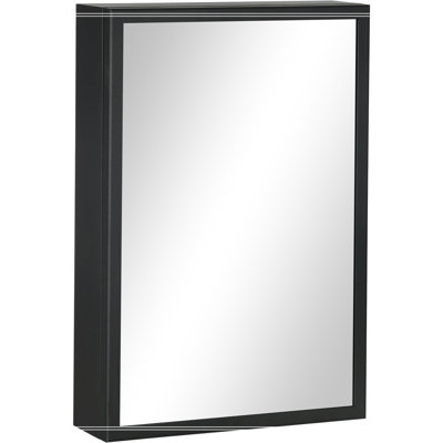 kleankin Bathroom Mirror with Storage Shelves Bathroom Wall Cabinet