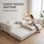 Canapé-lit Lazy Chaise longue avec accoudoirs à dossier coussiné-1857028510