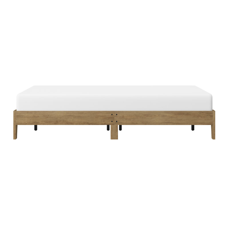 Heiss Open-Frame Bed, Queen, Brown