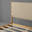 Grand lit plateforme en bois d'hévéa avec tête de lit, beige-255903484-255903486
