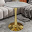 Table d'appoint ronde de style moderne minimaliste avec base piédestal effilée-1473309592-1473309594