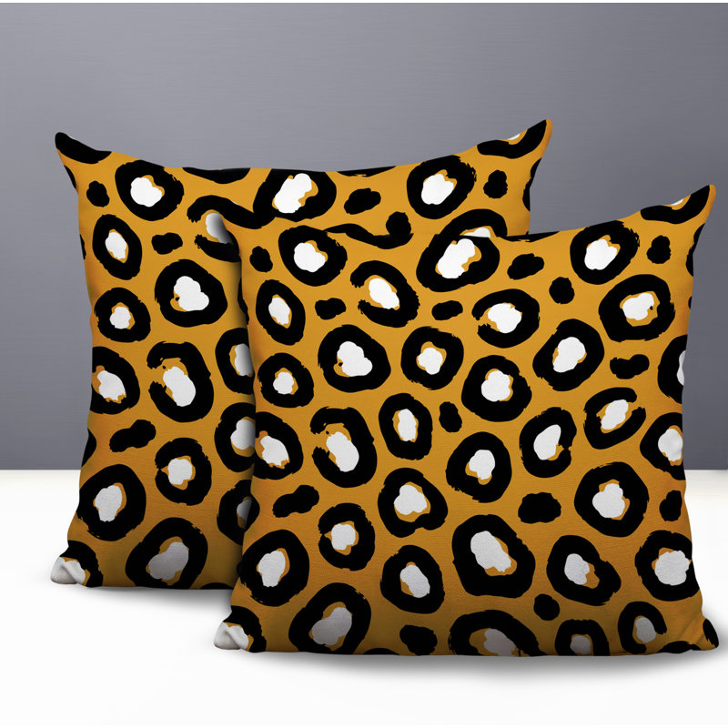 Oreiller réversible intérieur / extérieur Amia, 18x18, Yellow