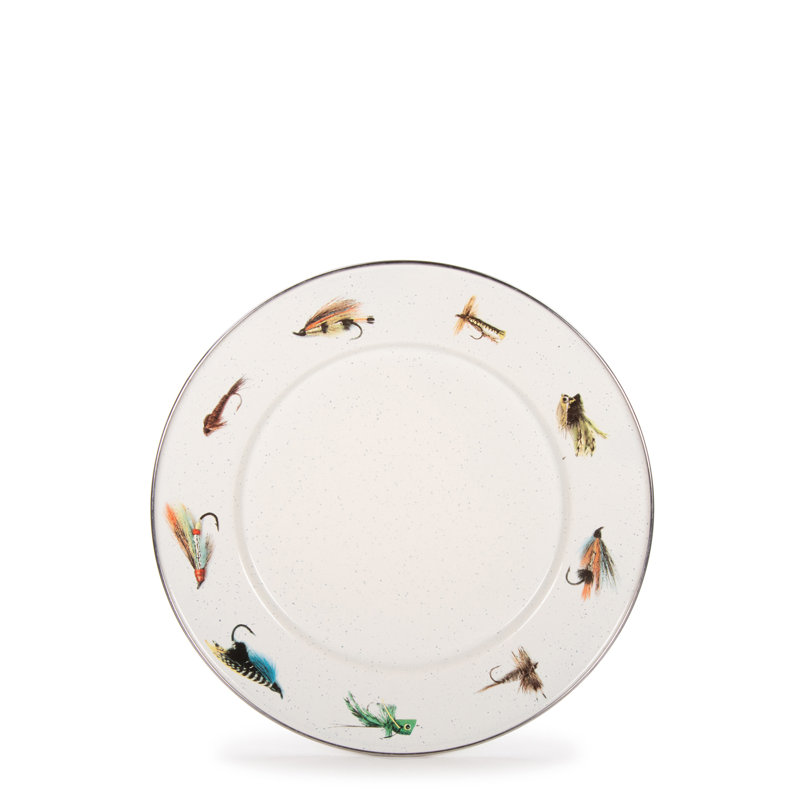 Set of 4 Fishing Fly Sandwich Plates
