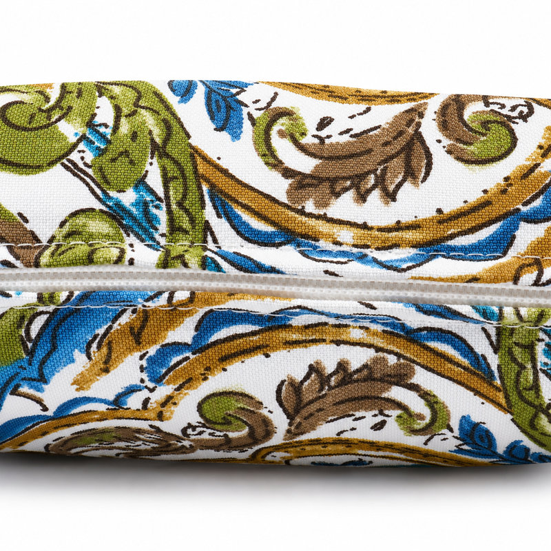 Ensemble de 2 housses de coussin lombaire intérieur / extérieur 12 po x 38 po hydrofuges et résistantes à la décoloration
