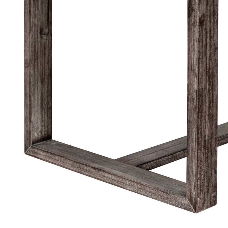 Gray Rubberwood Farmhouse Counter Height Dining Set with Cushioned Chairs