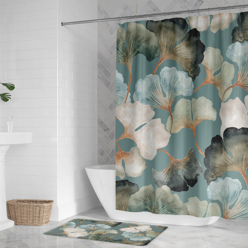  Tapis en mousse viscoélastique Ginkgo Harmony, Bleu
