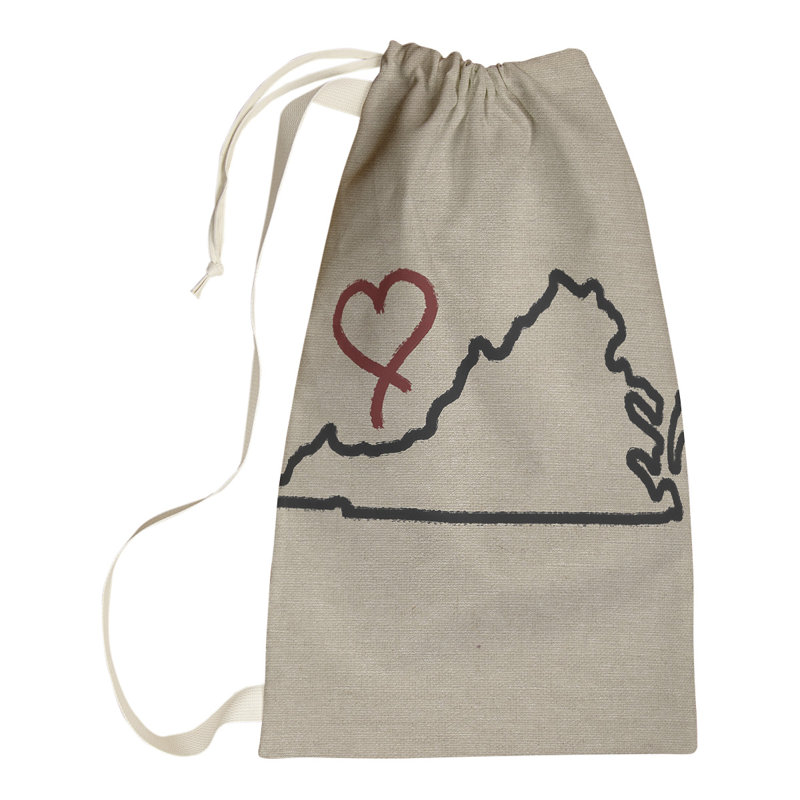 Sac à lessive « Love » hansard, Petit (H 29 po x l 18 po x P 1,5 po), Virginie